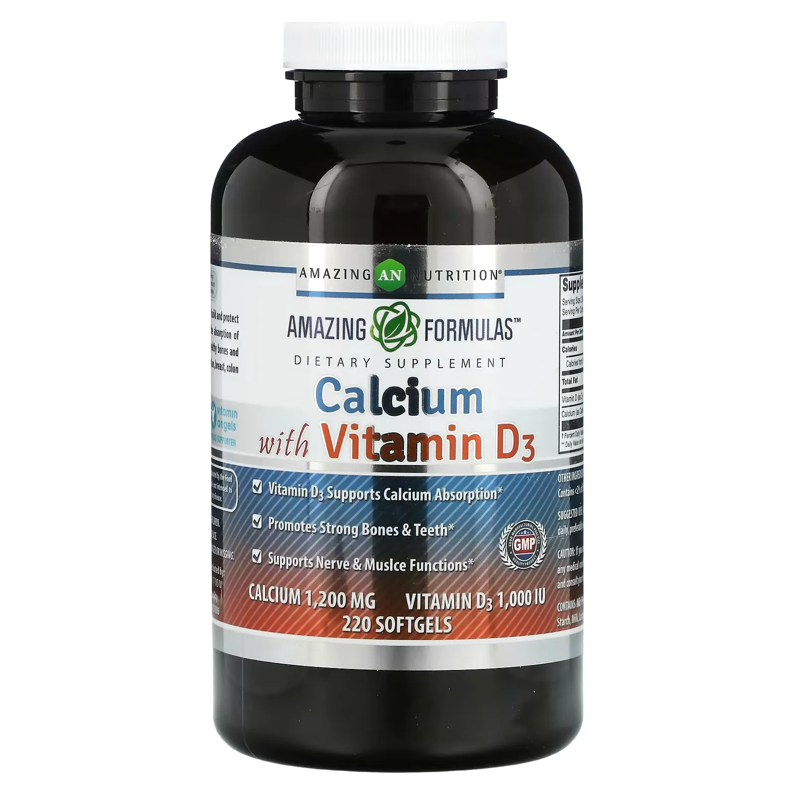 Calcium with Vitamin D3, 220 Softgels