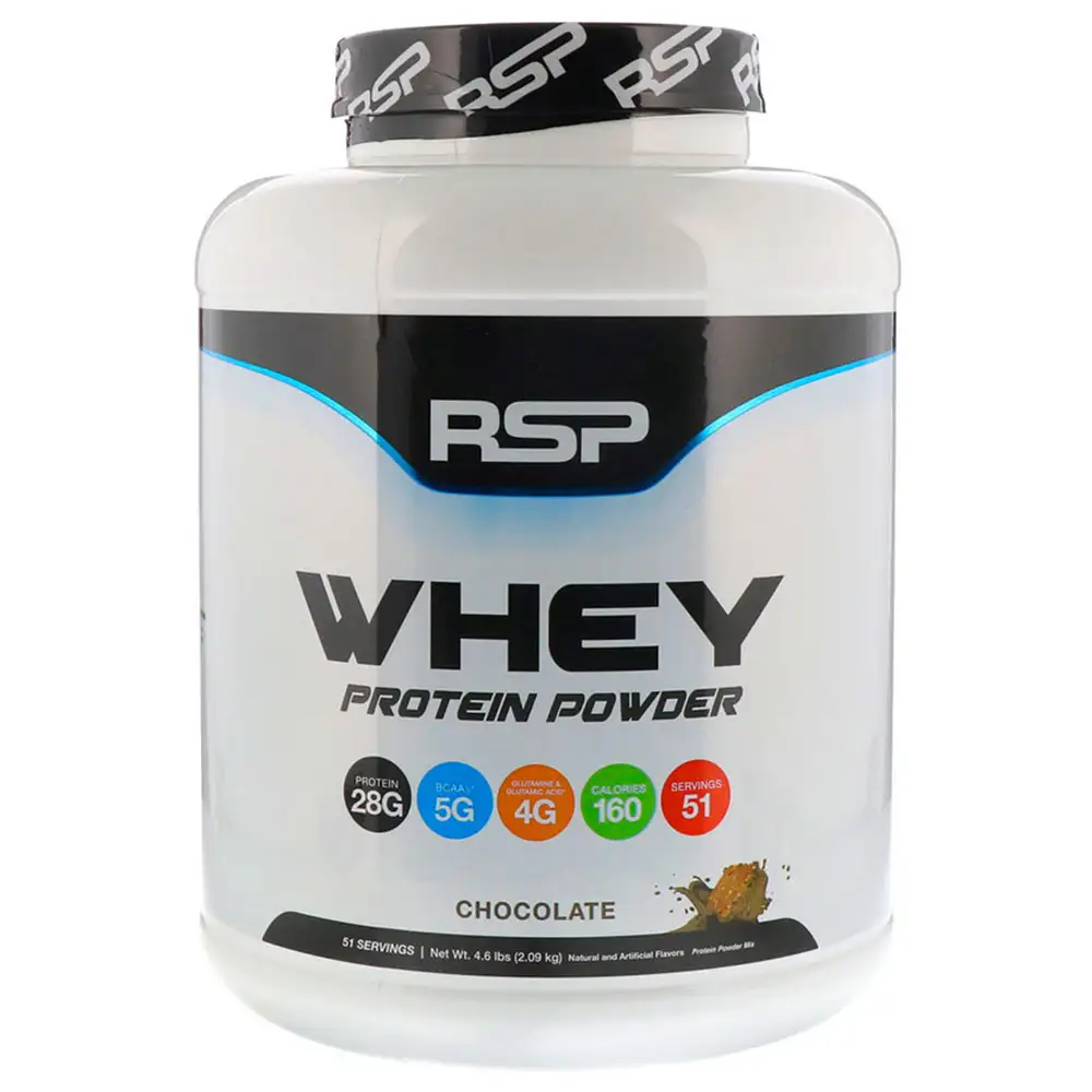 RSP Nutrition Whey Protein Powder,  4.6 lb  Chocolate