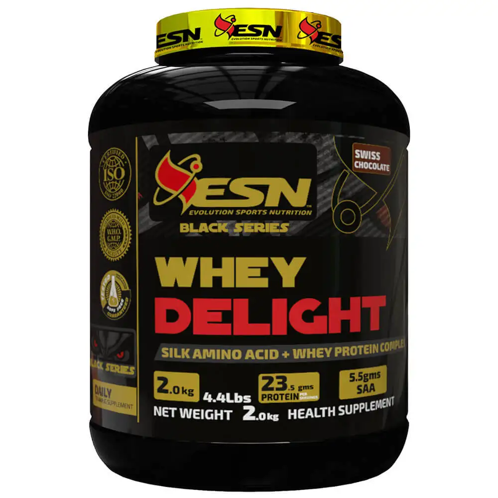 ESN Black Series Whey Delight,  4.4 lb  Swiss Chocolate