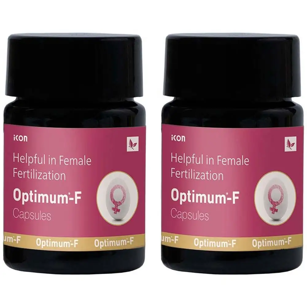 Optimum-F Female Fertilization,  10 capsules  Unflavoured (Pack of 2)