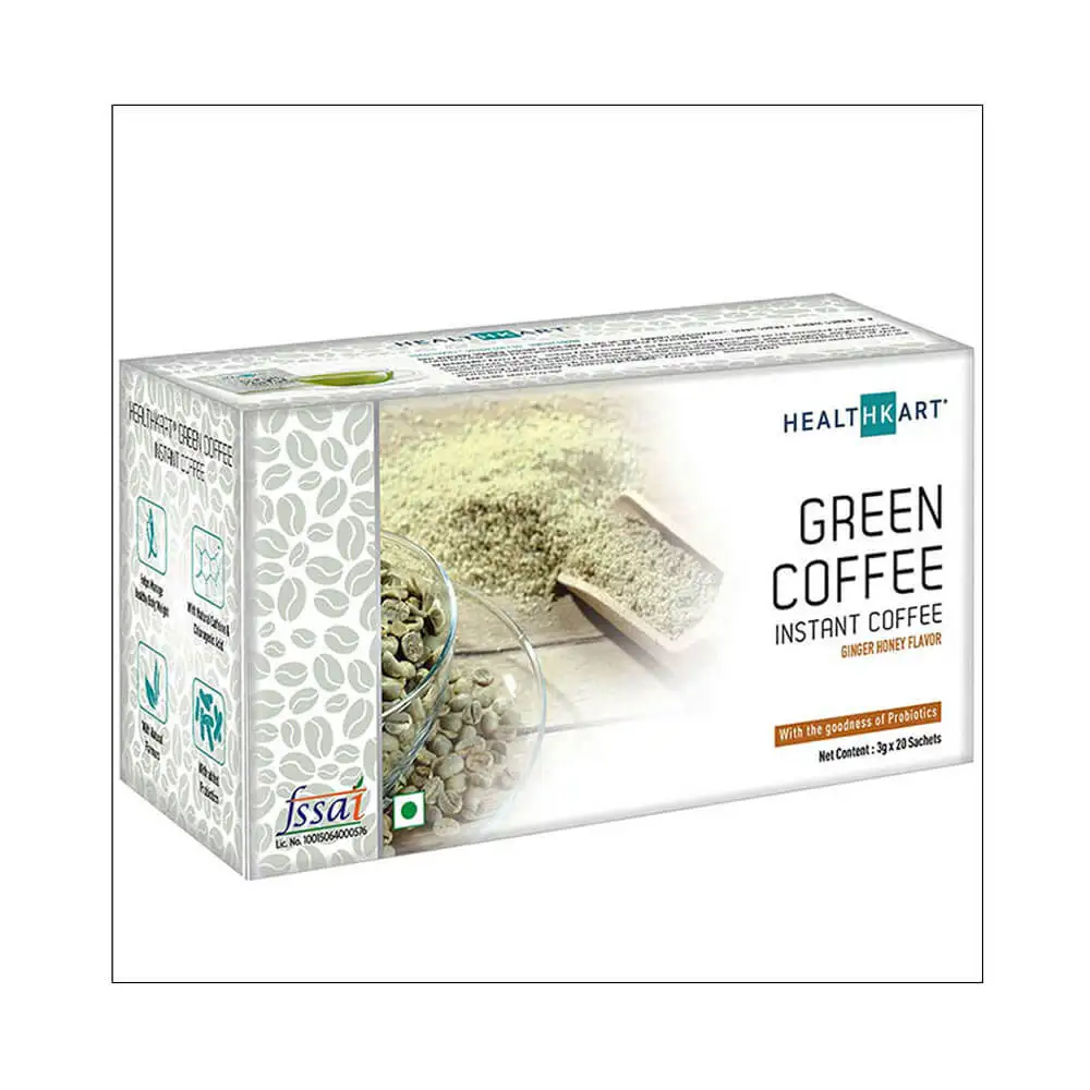 Healt Instant Green Coffee OP,  20 sachets/pack  Ginger Honey