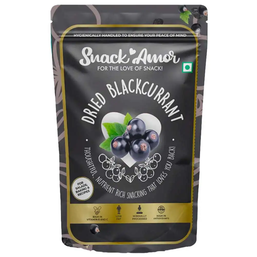 SnackAmor Dried Blackcurrant,  Unflavoured  100 g