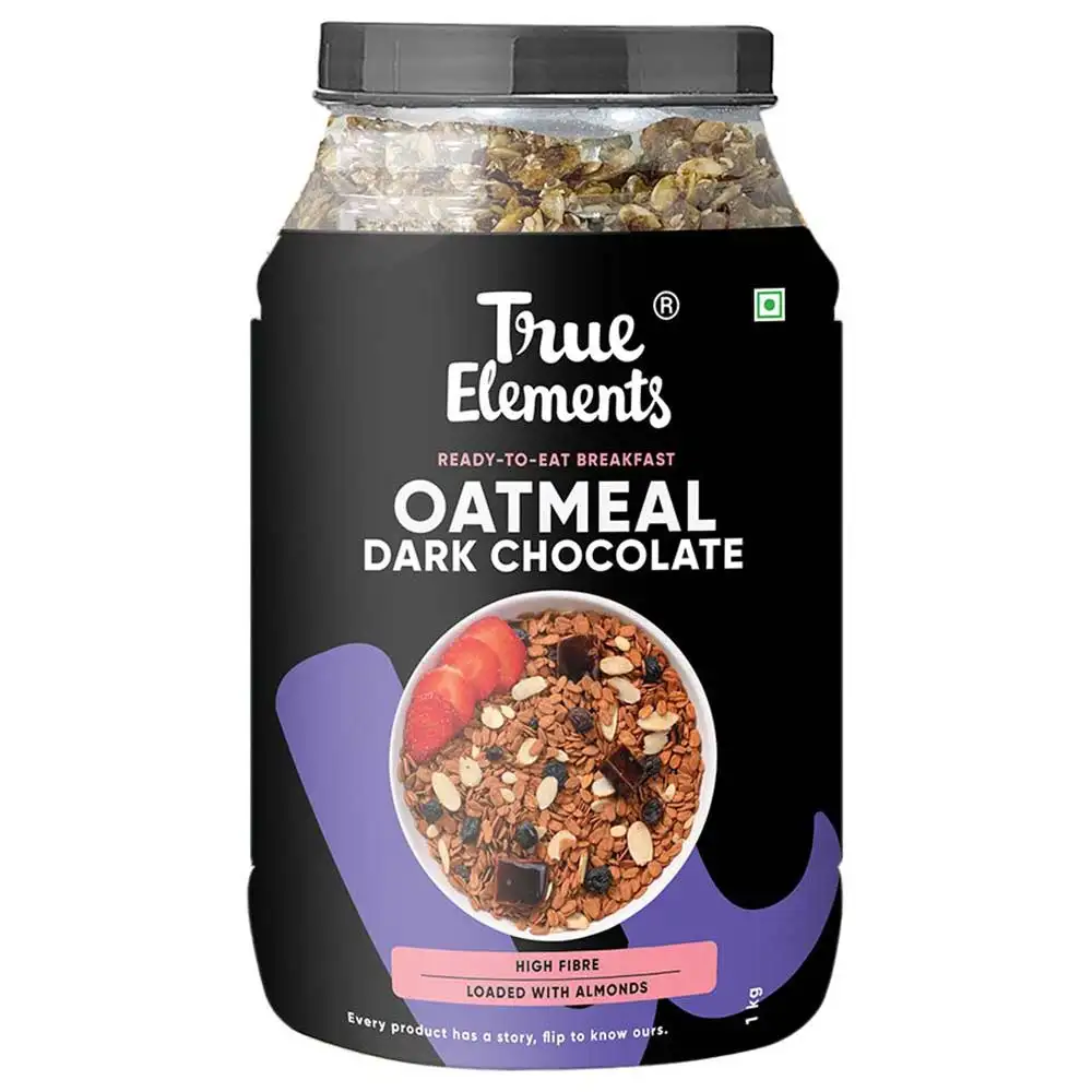 True Elements Dark Chocolate Oatmeal,  1 kg  Natural