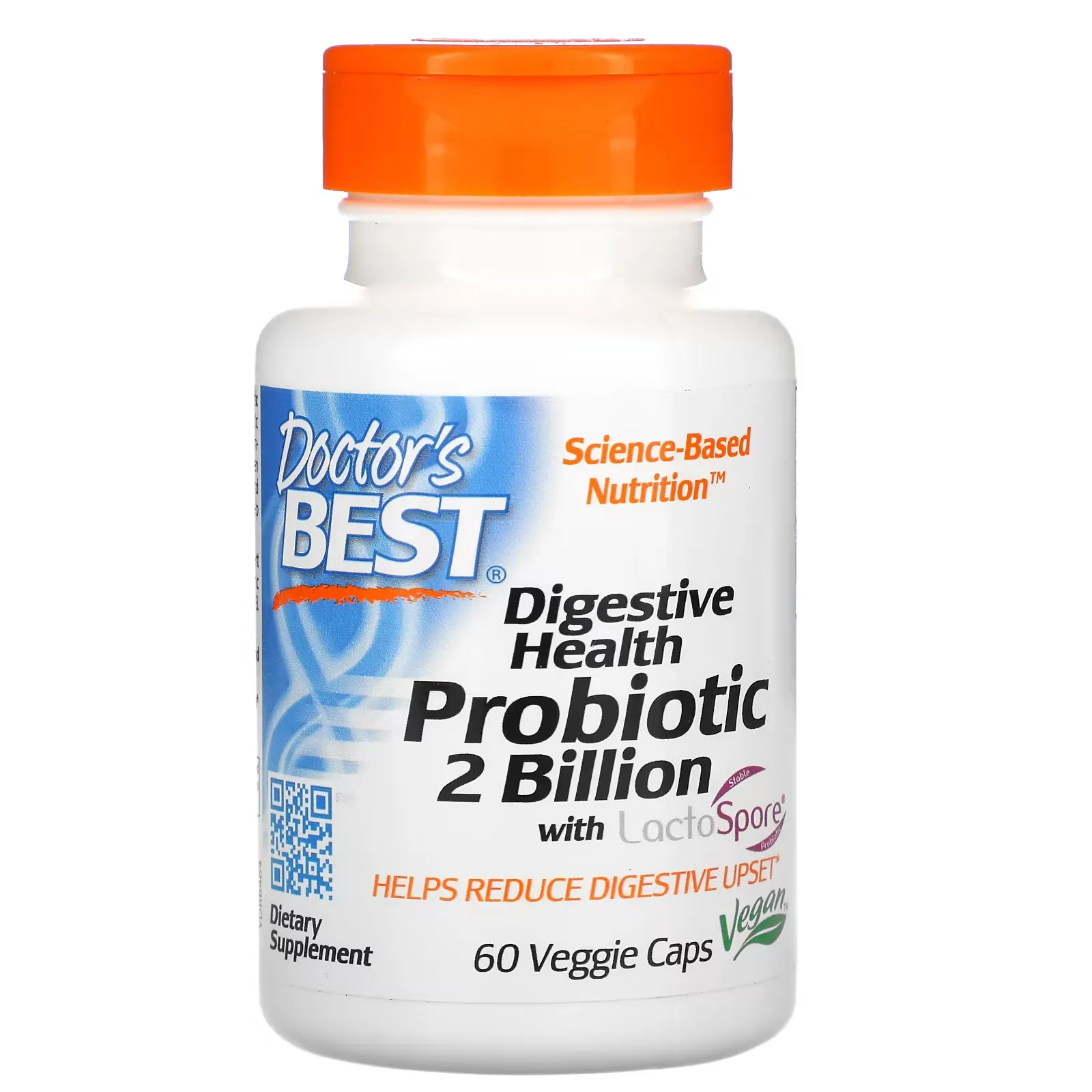 Digestive Health, Probiotic with LactoSpore, 2 Billion, 60 Veggie Caps