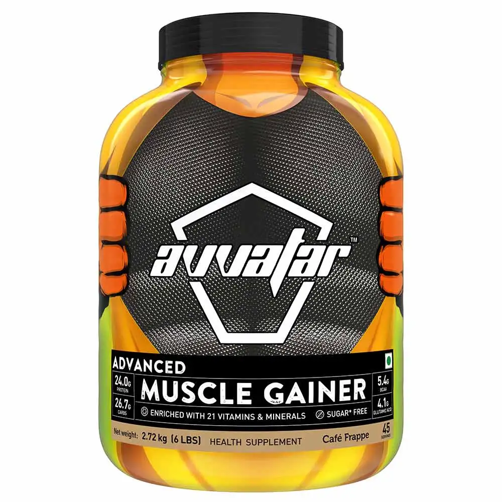 Avvatar Advanced Muscle Gainer,  6 lb  Cafe Frappe