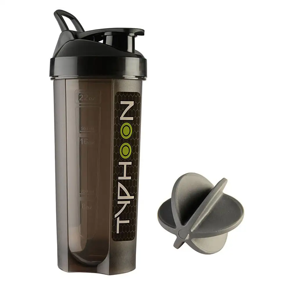 Gym Brute Typhoon Shaker and Bottle,  Black  700 ml