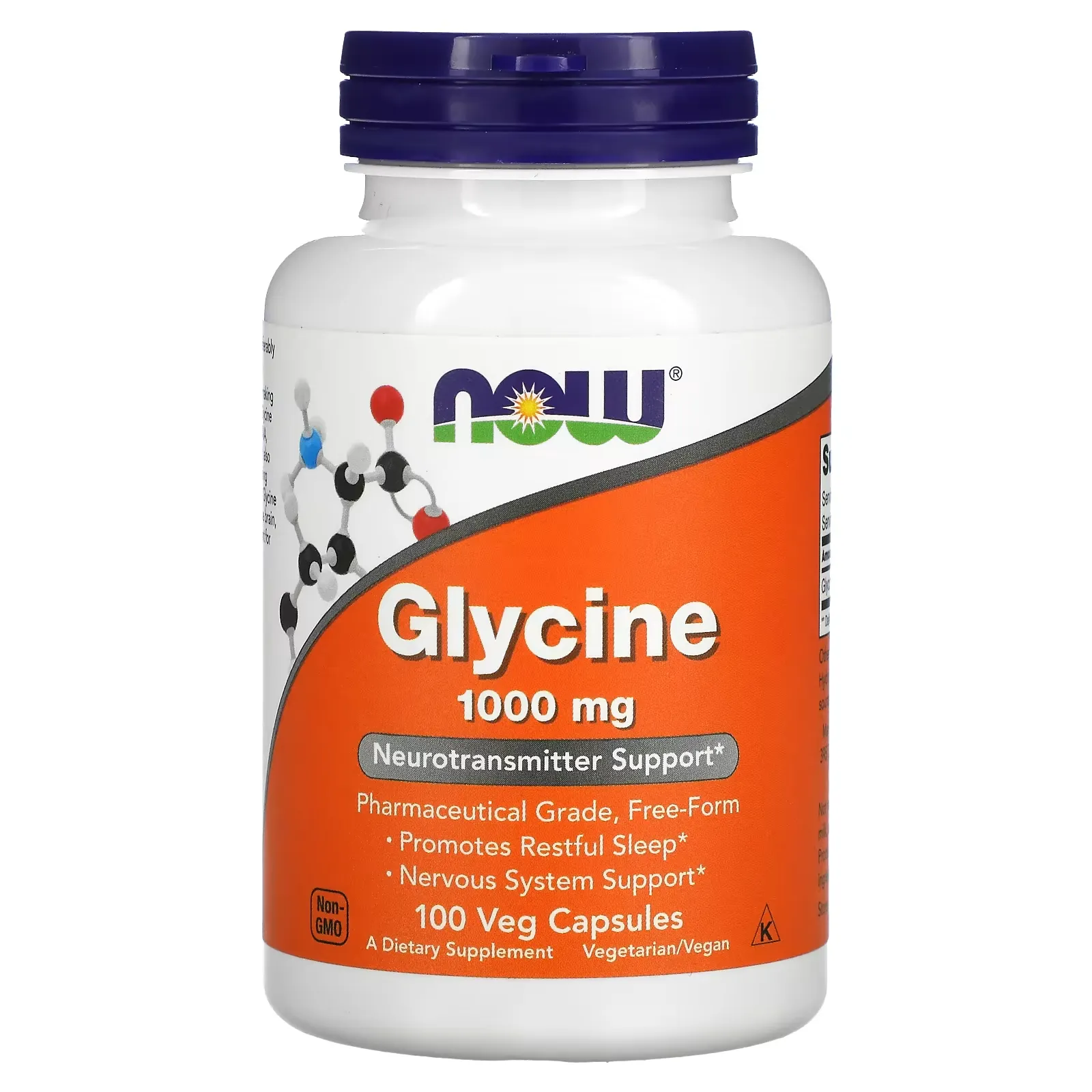 Glycine, 1,000 mg, 100 Veg Capsules