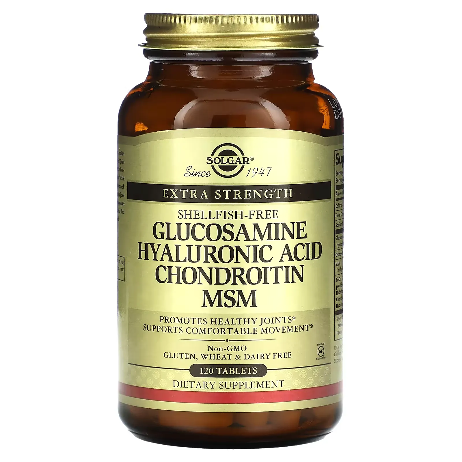 Glucosamine Hyaluronic Acid Chondroitin MSM, 120 Tablets