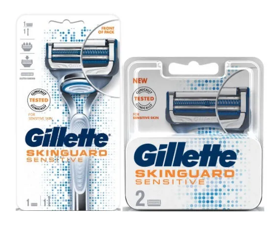 Gillette Skinguard Razor + 2s Cartridges