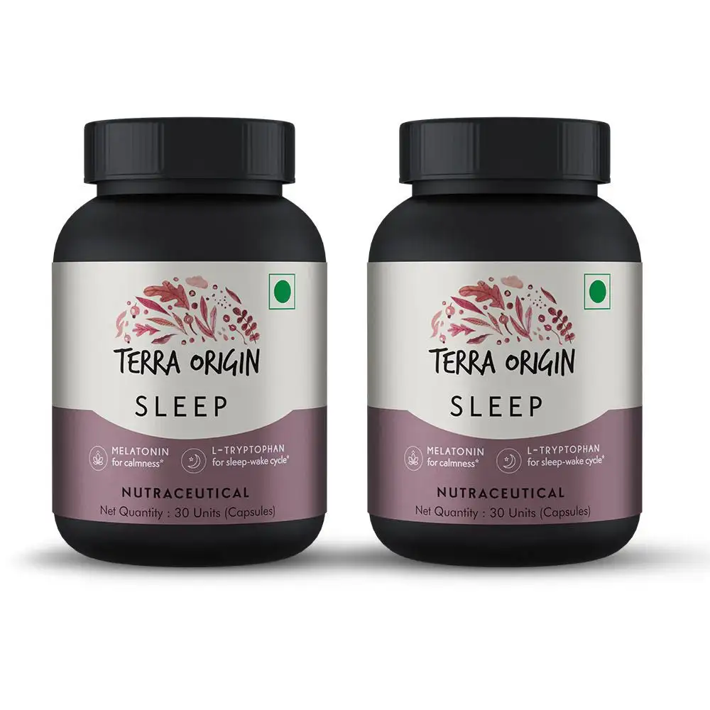 Terra Origin Sleep,  30 capsules  Unflavoured (Pack of 2)