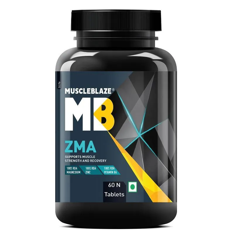 MuscleBlaze Zma (zinc, Magnesium Aspartate, Vitamin B6) Tablets