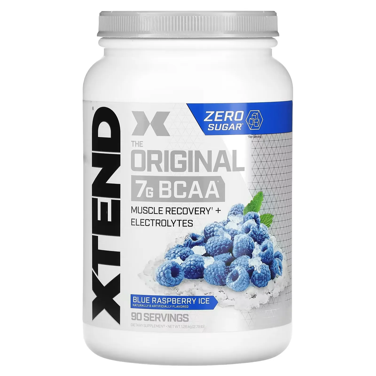 The Original 7G BCAA, Blue Raspberry Ice, 2.78 lb (1.26 kg)