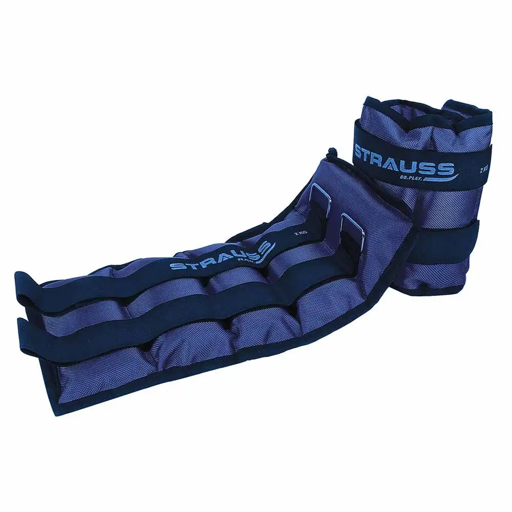 Strauss Ankle Weight (Pair),  Blue  2 kg