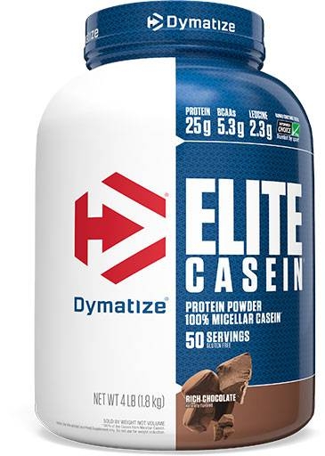 Elite Casein Protein By Dymatize Nutrition, Rich Chocolate 4lb