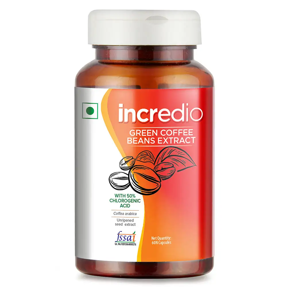 Incredio Green Coffee Bean Extract,  60 capsules