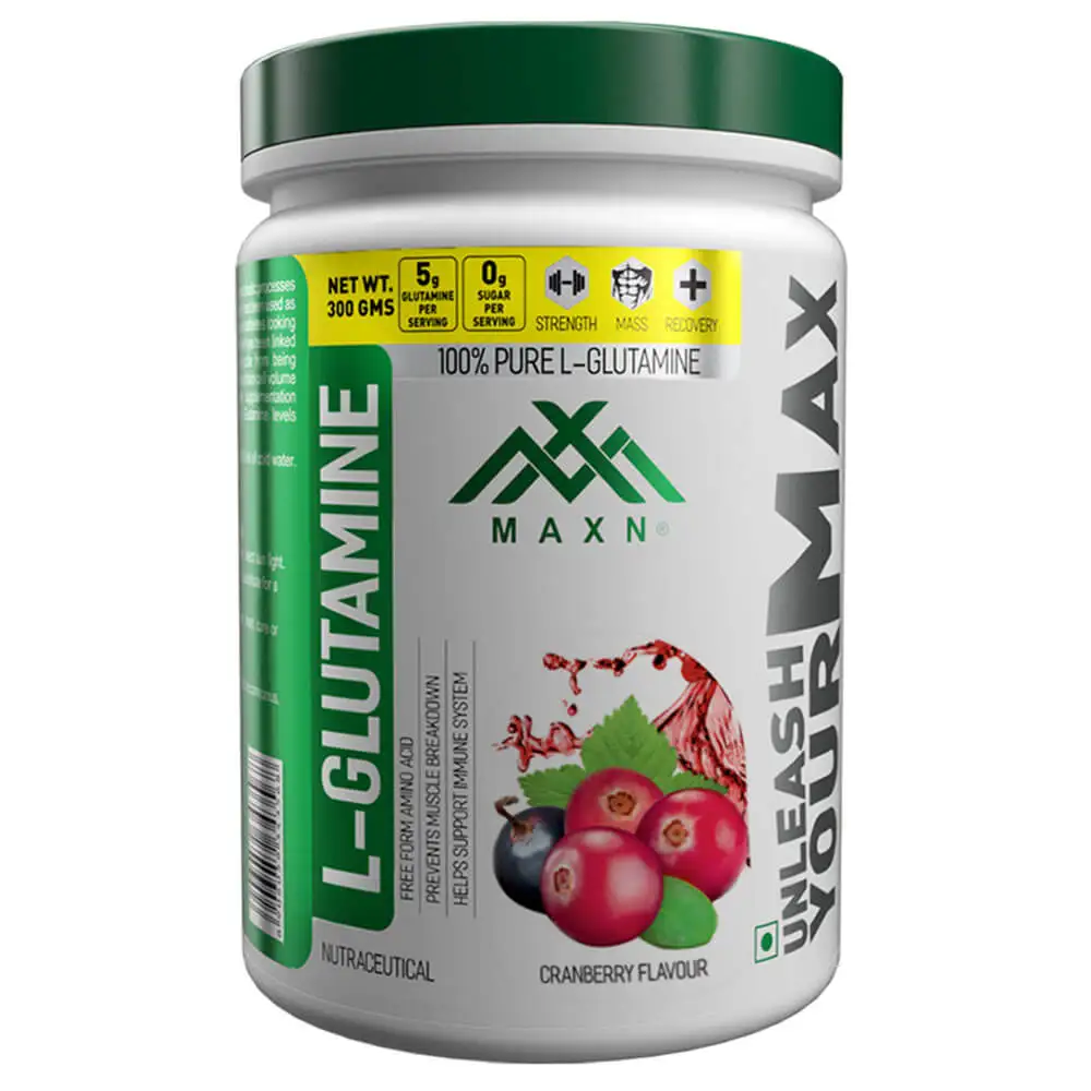 Maxn L Glutamine,  0.66 lb  Cranberry