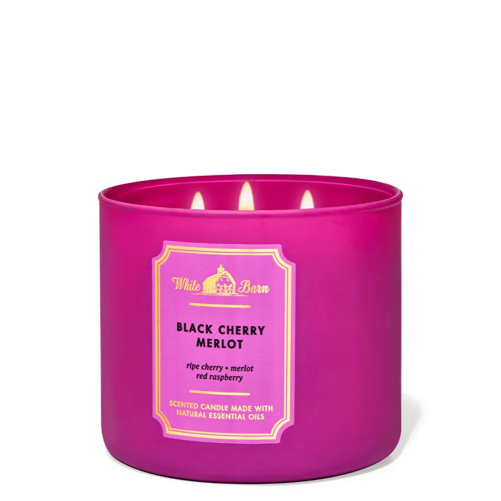 Bath & Body Works Black Cherry Merlot 3-Wick Candle