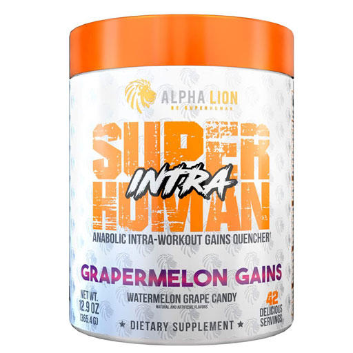 SuperHuman Intra - Grapermelon Gains (Watermelon Grape Candy) - 42 Servings