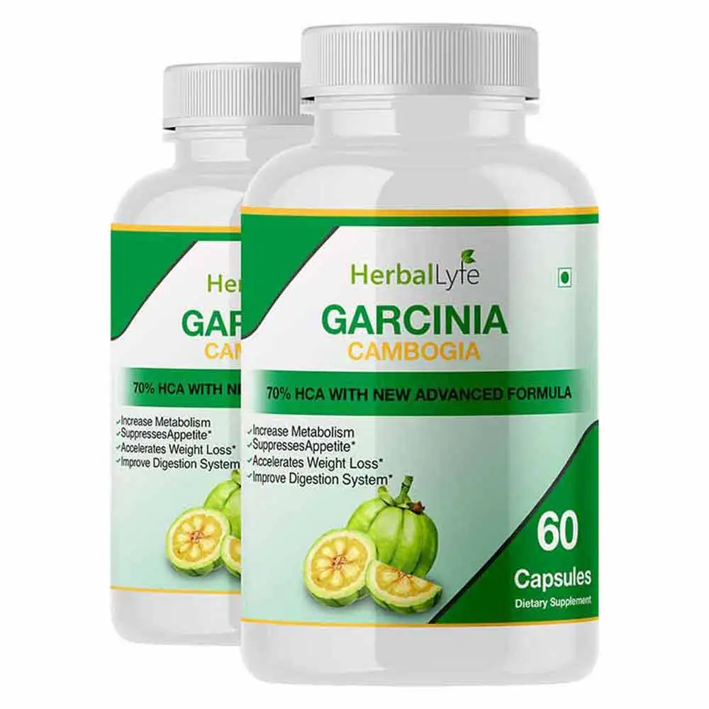 Herballyfe Garcinia Cambogia 500mg (Pack of 2),  60 capsules