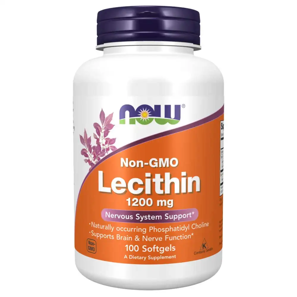 Now Lecithin (1200 mg),  100 softgels