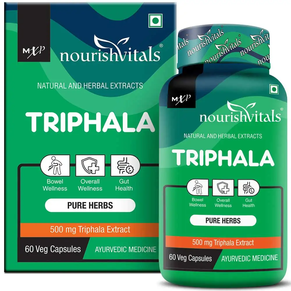 NourishVitals Triphala,  60 veggie capsule(s)