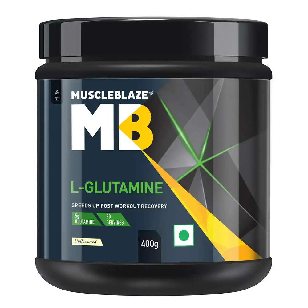 MuscleBlaze L-Glutamine,  0.88 lb  Unflavoured