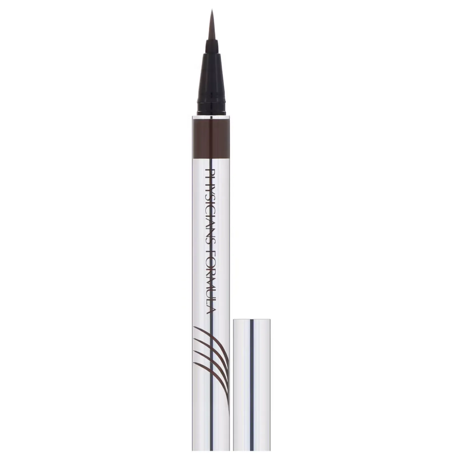 Eye Booster, Ultra Fine Liquid Eyeliner, Deep Brown, 0.016 fl oz (0.5 ml)