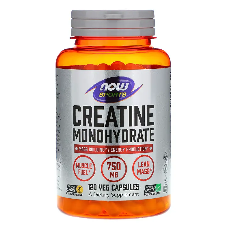 Sports, Creatine Monohydrate, 750 mg, 120 Veg Capsules