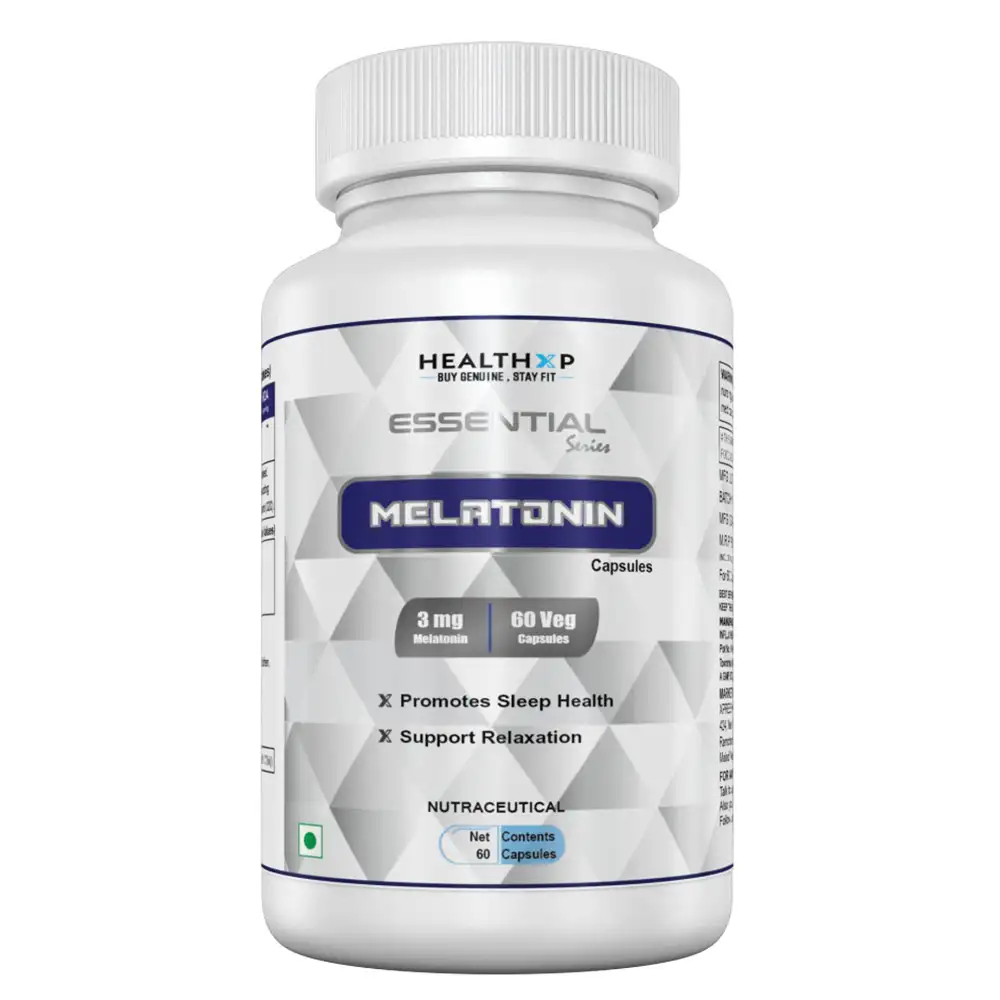 HealthXP Essential Series Melatonin,  60 capsules  Unflavoured