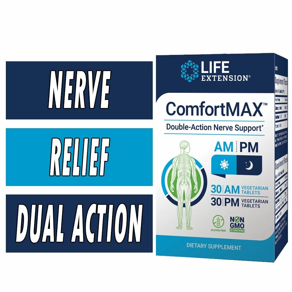 Life Extension ComfortMax - 60 AM/PM Veg Tablets