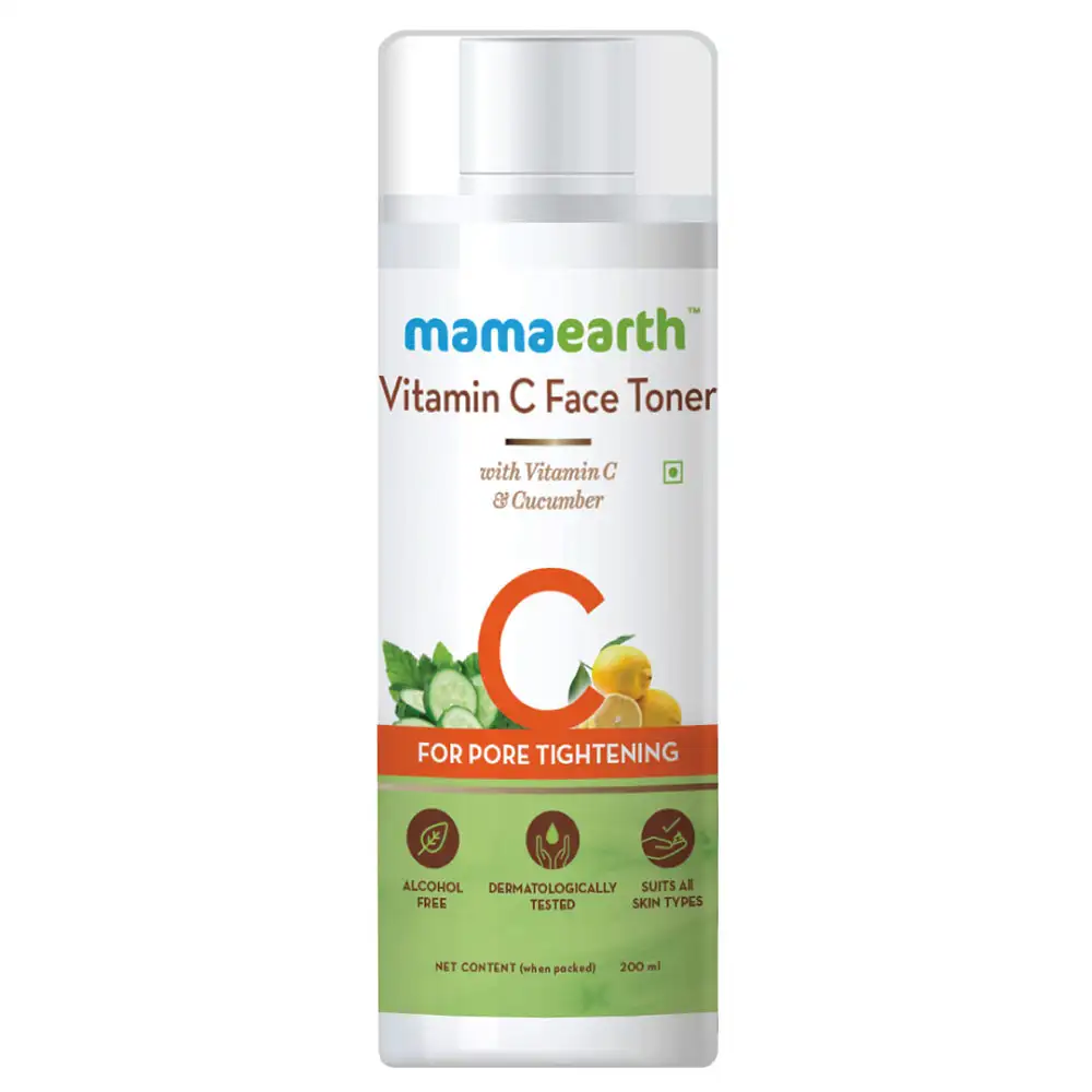 Mamaearth Vitamin C Face Toner,  200 ml  with Vitamin C & Cucumber for Pore Tightening