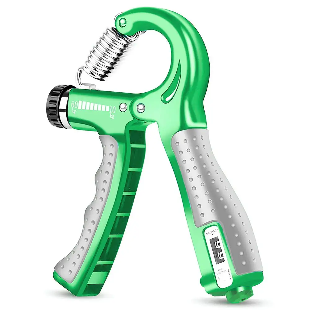 Strauss Adjustable Hand Grip with Counter,  Green