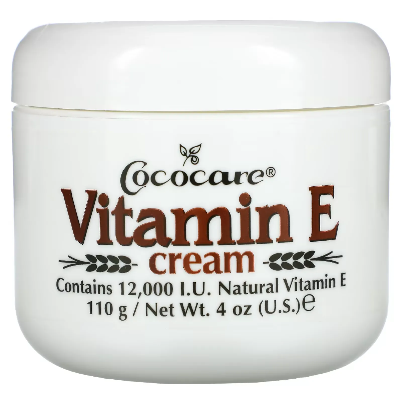 Vitamin E Cream, 12,000 IU, 4 oz (110 g)