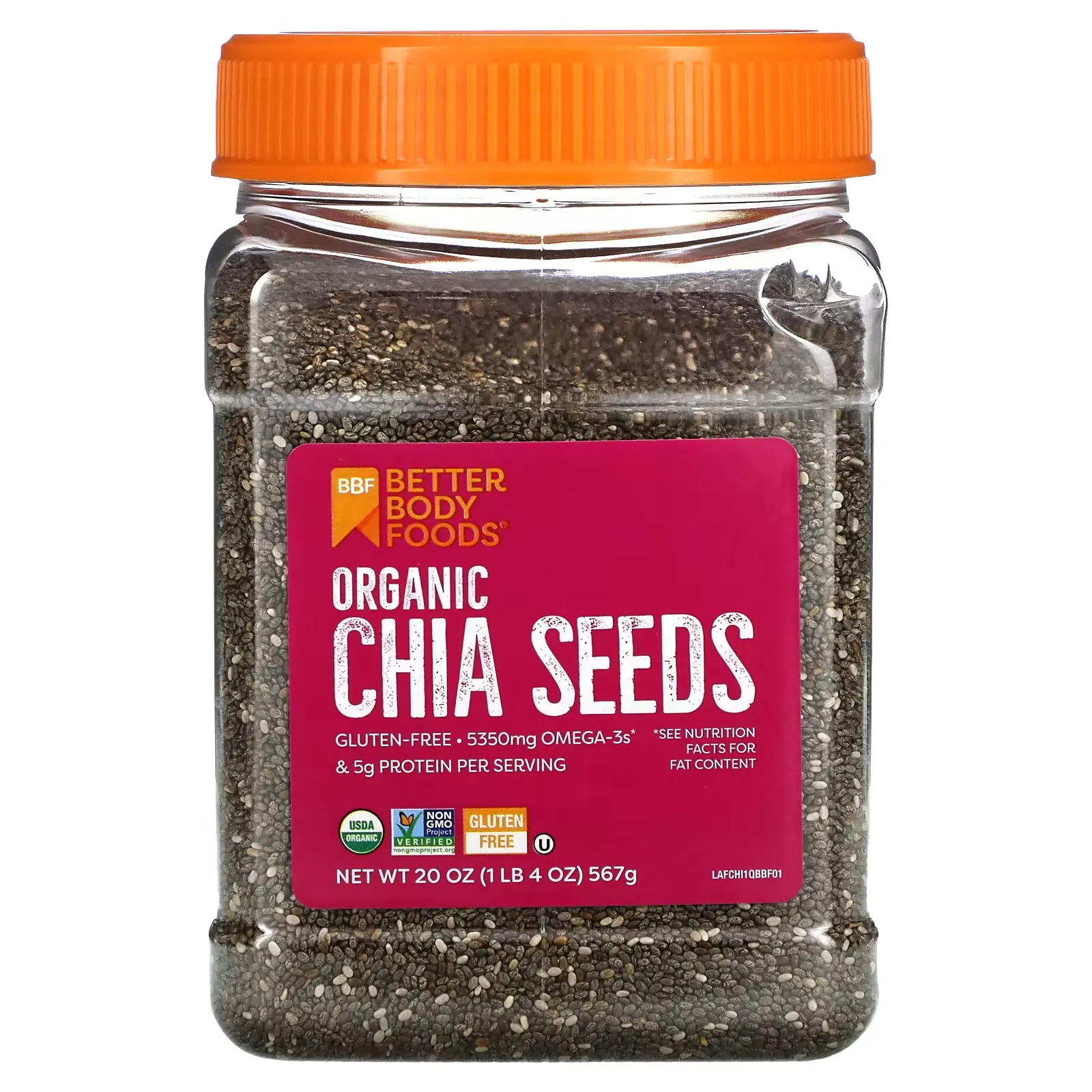 Organic Chia Seeds, 20 oz (567 g)