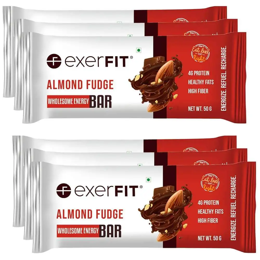 exerFIT Wholesome Energy,  6 bar(s)  Almond Fudge