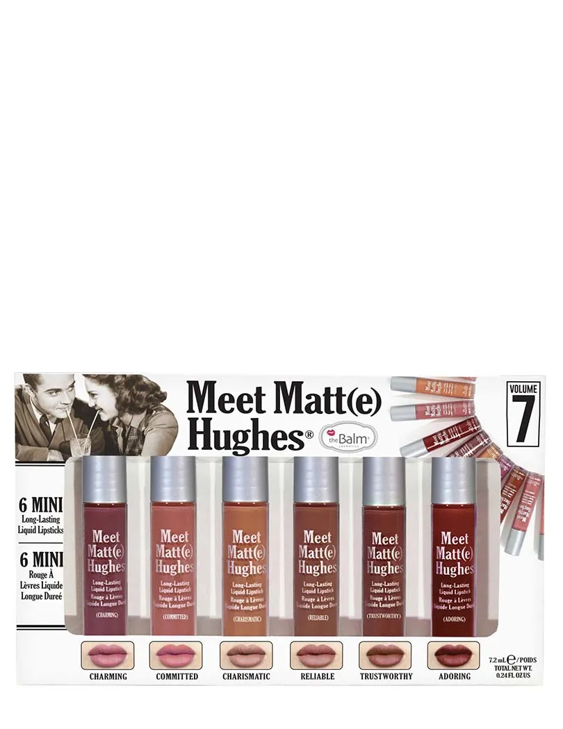 theBalm Meet Matt(e) Hughes 6 Mini Long-lasting Liquid Lipsticks (vol.7)