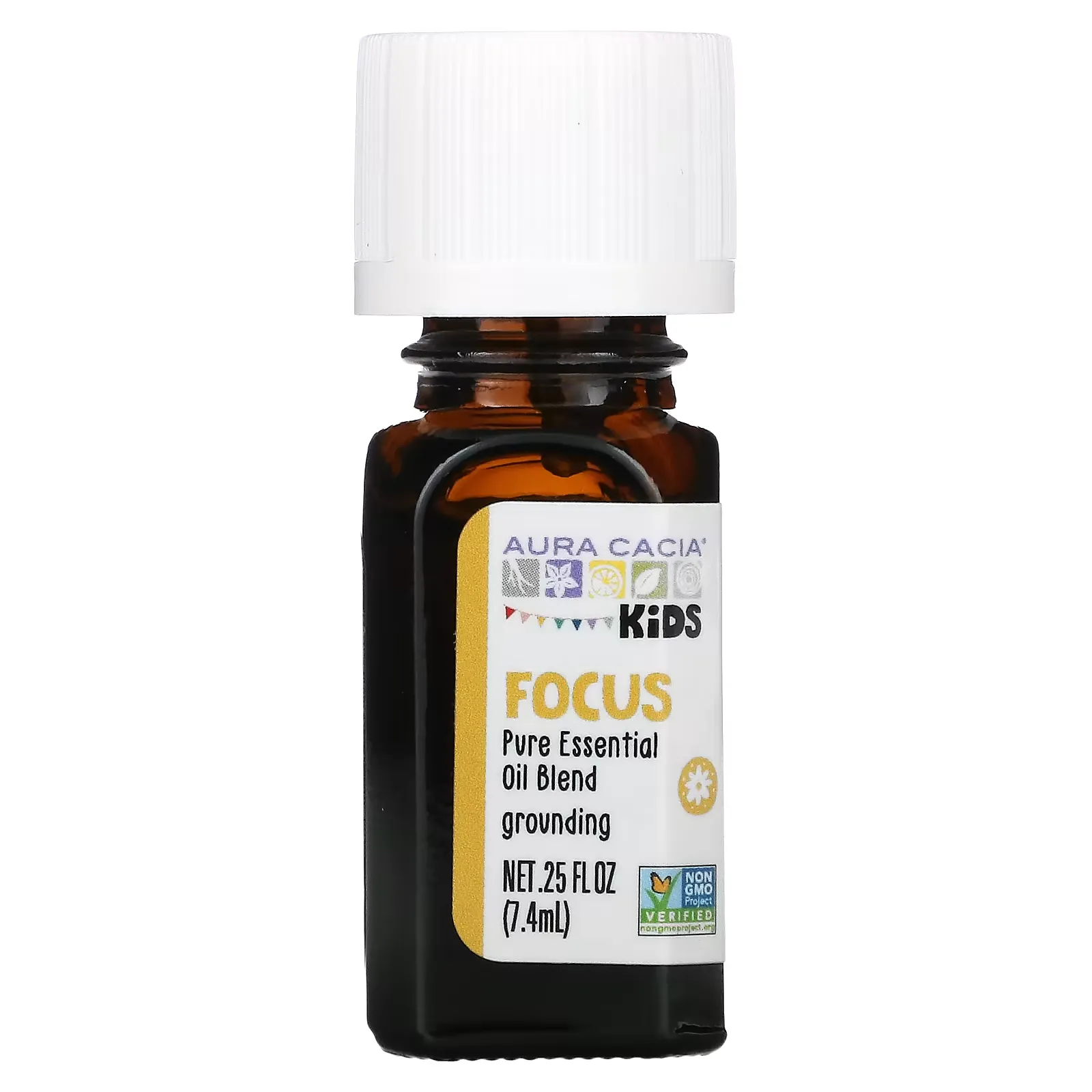 Kids, Pure Essential Oil Blend, Focus, 0.25 fl oz (7.4 ml)