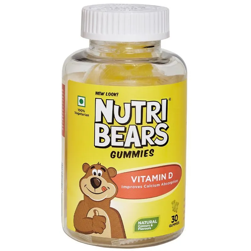 Nutribears Vitamin D Gummies For Kids And Teens, Enhances Calcium Absorption