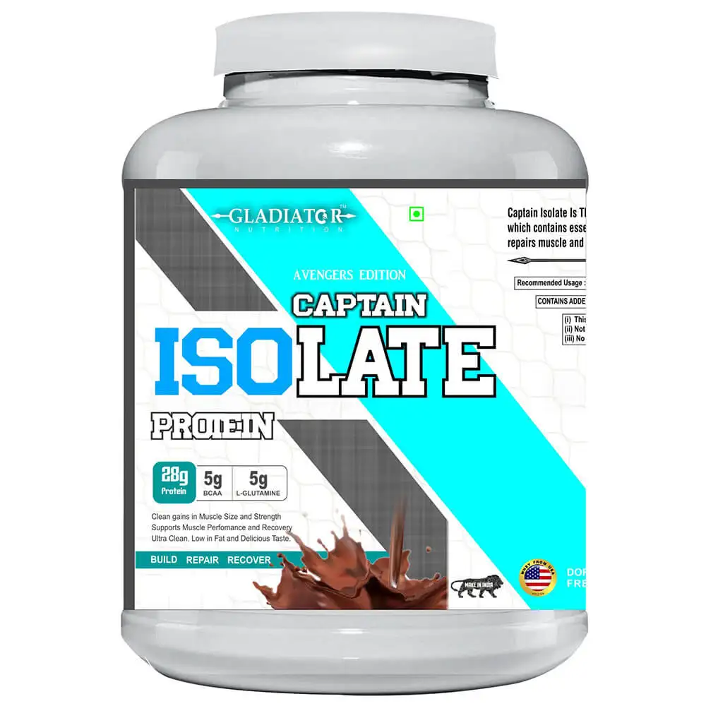 Gladiator Nutrition Captain Isolate Protein,  2.2 lb  Chocolate Cream