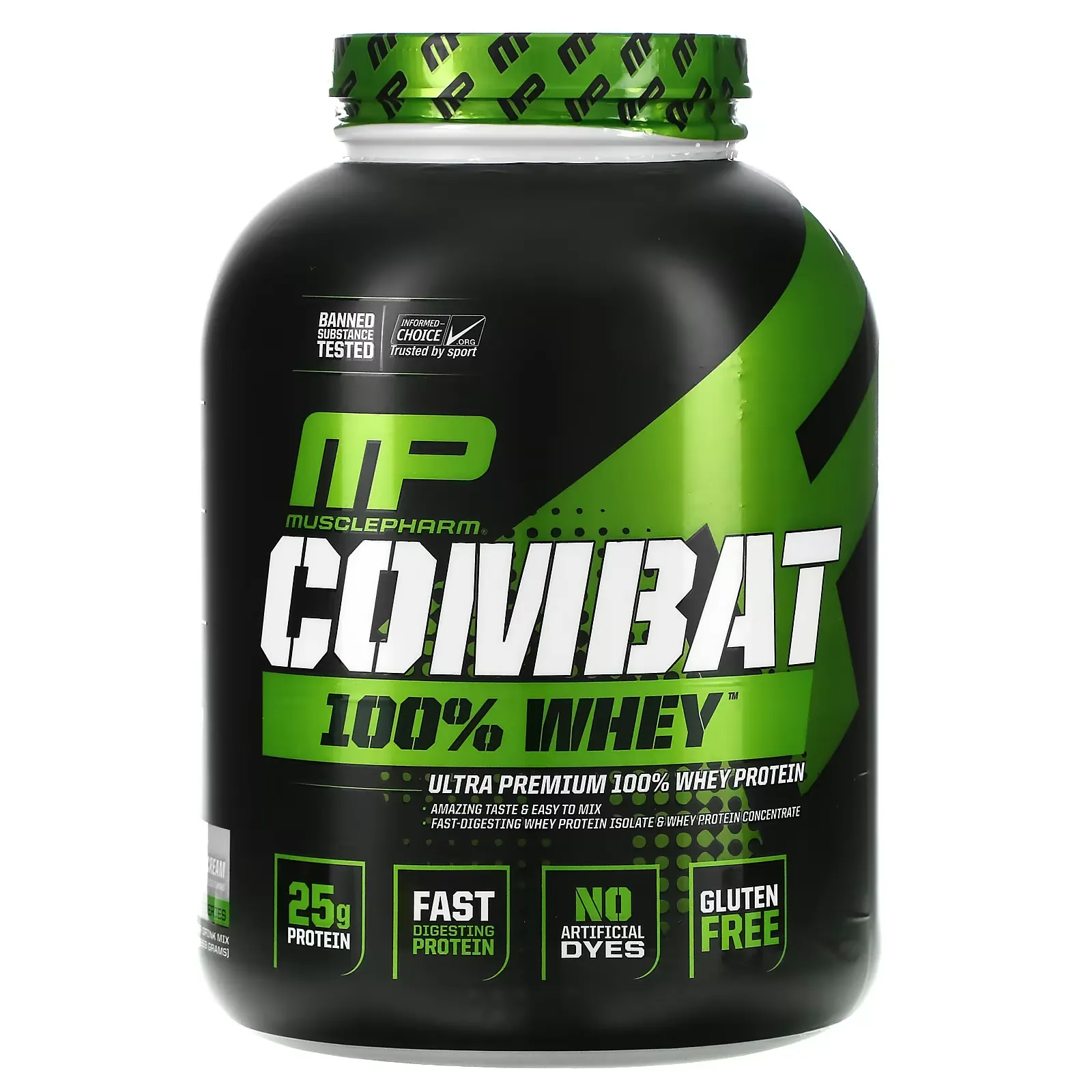 Combat 100% Whey Protein, Cookies 'n' Cream, 5 lbs (2,269 g)