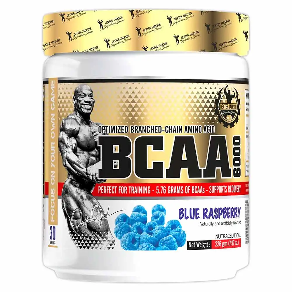 Dexter Jackson BCAA 6000,  0.51 lb  30 Servings  Blue Raspberry