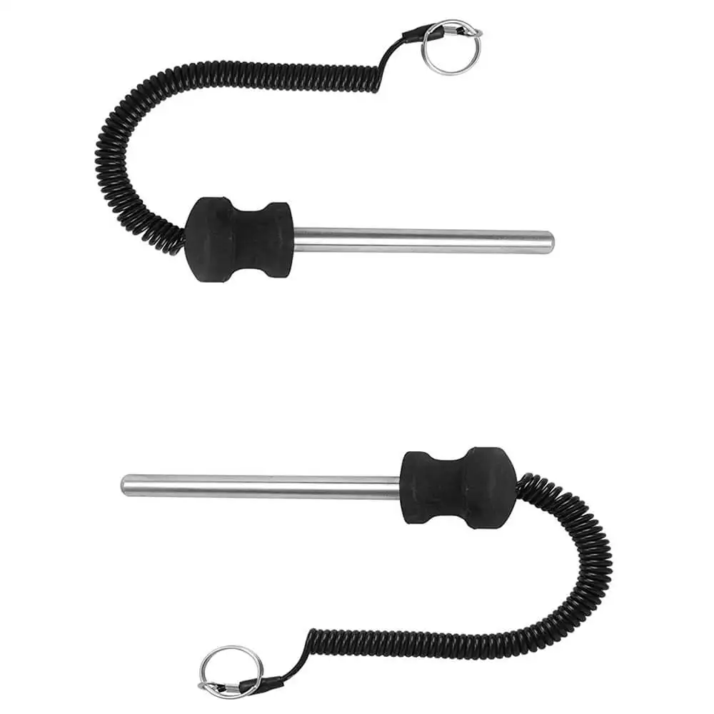 B Fit USA Magnetic Universal Weight Stack Selector Key (Pack of 2) Pin,  Black Plastic Knob PIN-PL-BLACK2