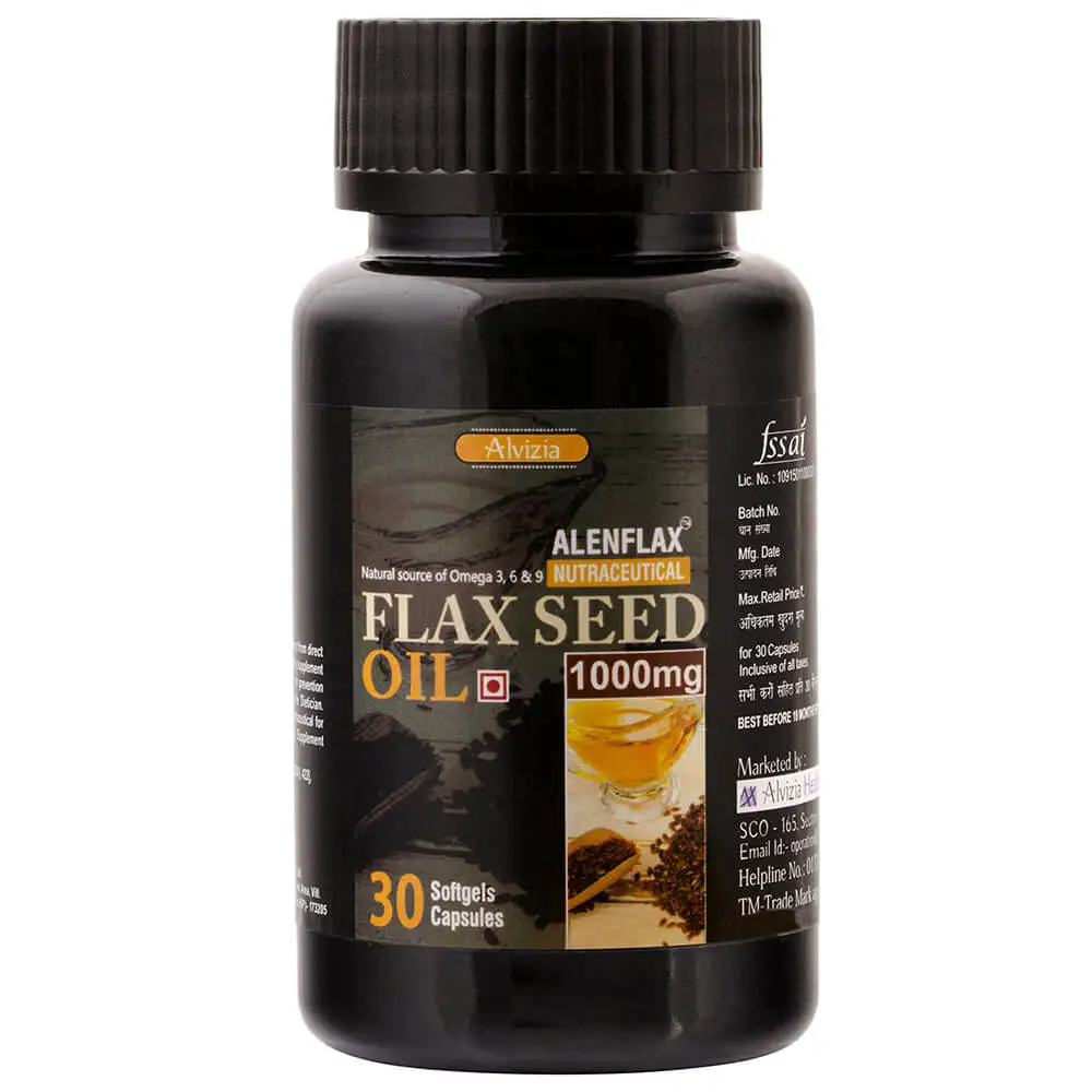 Alenflax Flaxseed Oil 1000 mg,  30 softgels