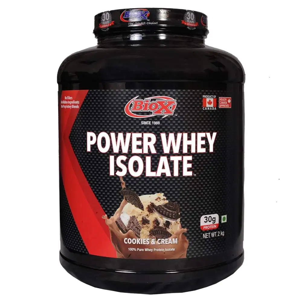 Biox Power Whey Isolate,  4.4 lb  Cookies & Cream