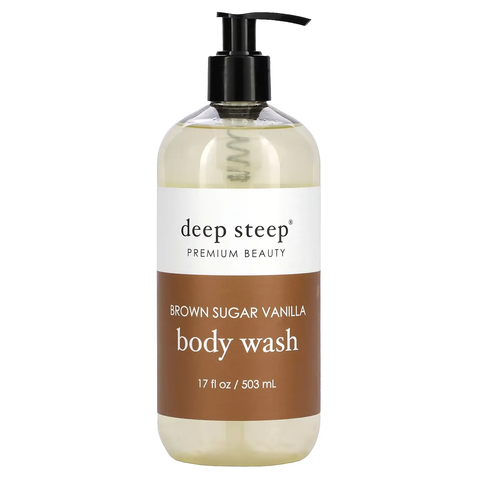 Body Wash, Brown Sugar Vanilla, 17 fl oz (503 ml)