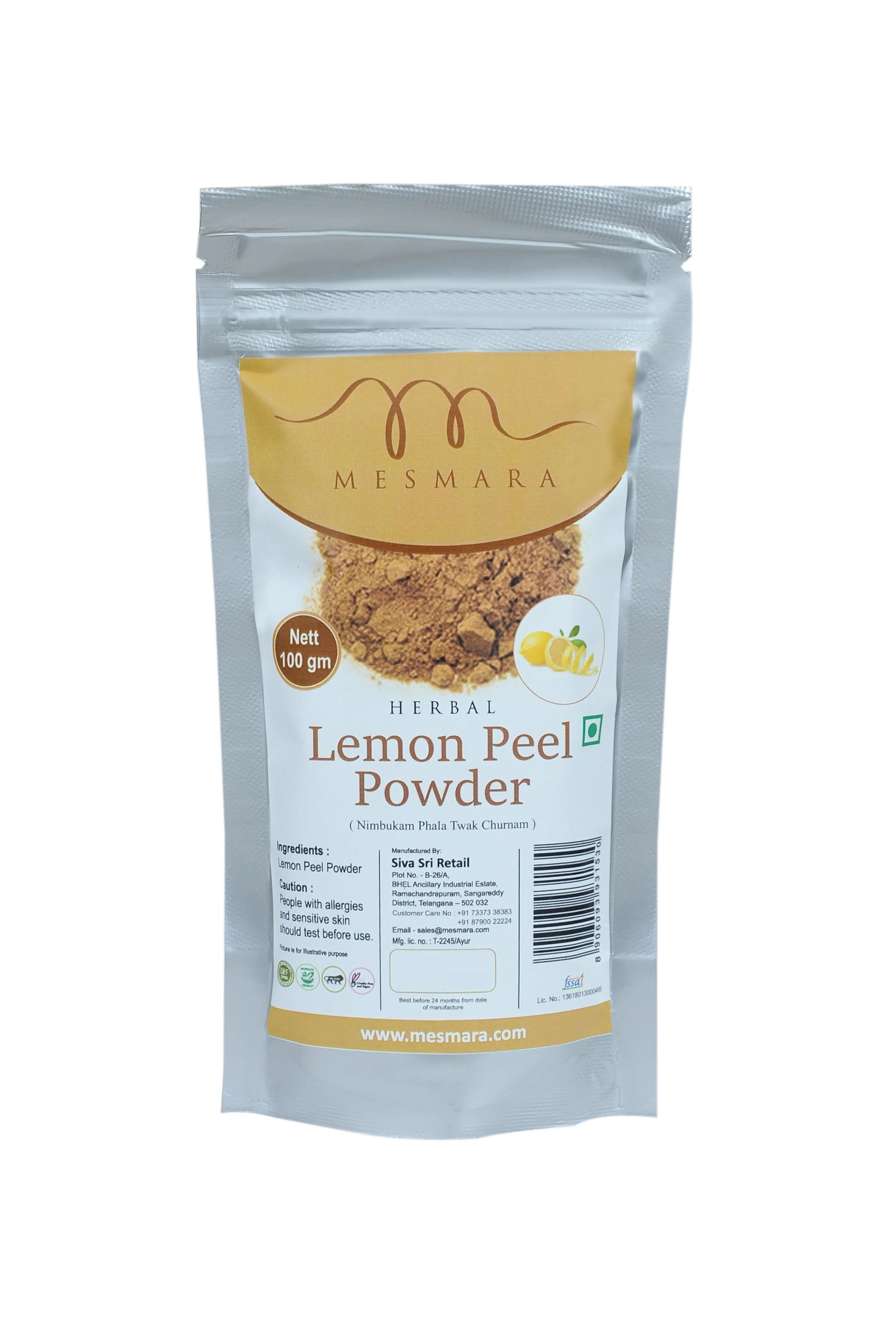 MESMARA Herbal Lemon Peel Powder