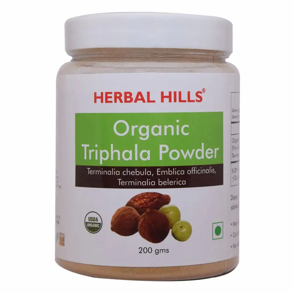 Herbal Hills Organic Triphala Powder,  200 g