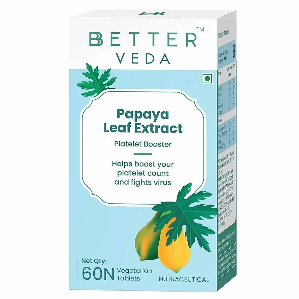 Bbetter Veda Papaya Leaf Extract,  60 tablet(s)