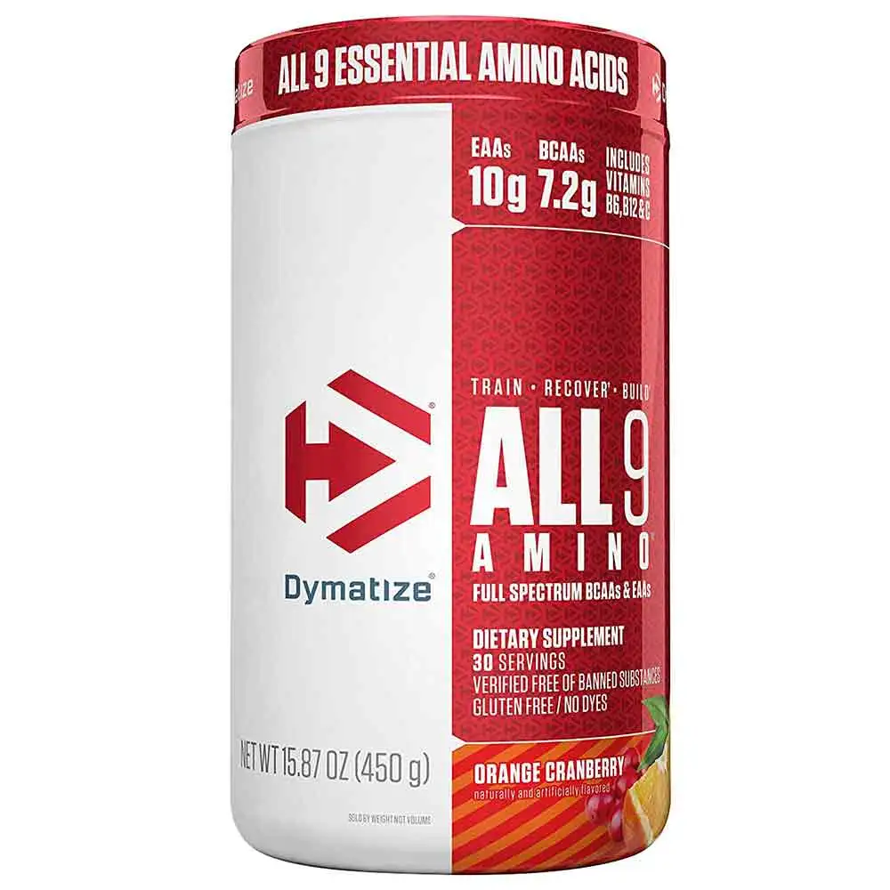 Dymatize ALL9 Amino,  0.99 lb  30 Servings  Orange Cranberry