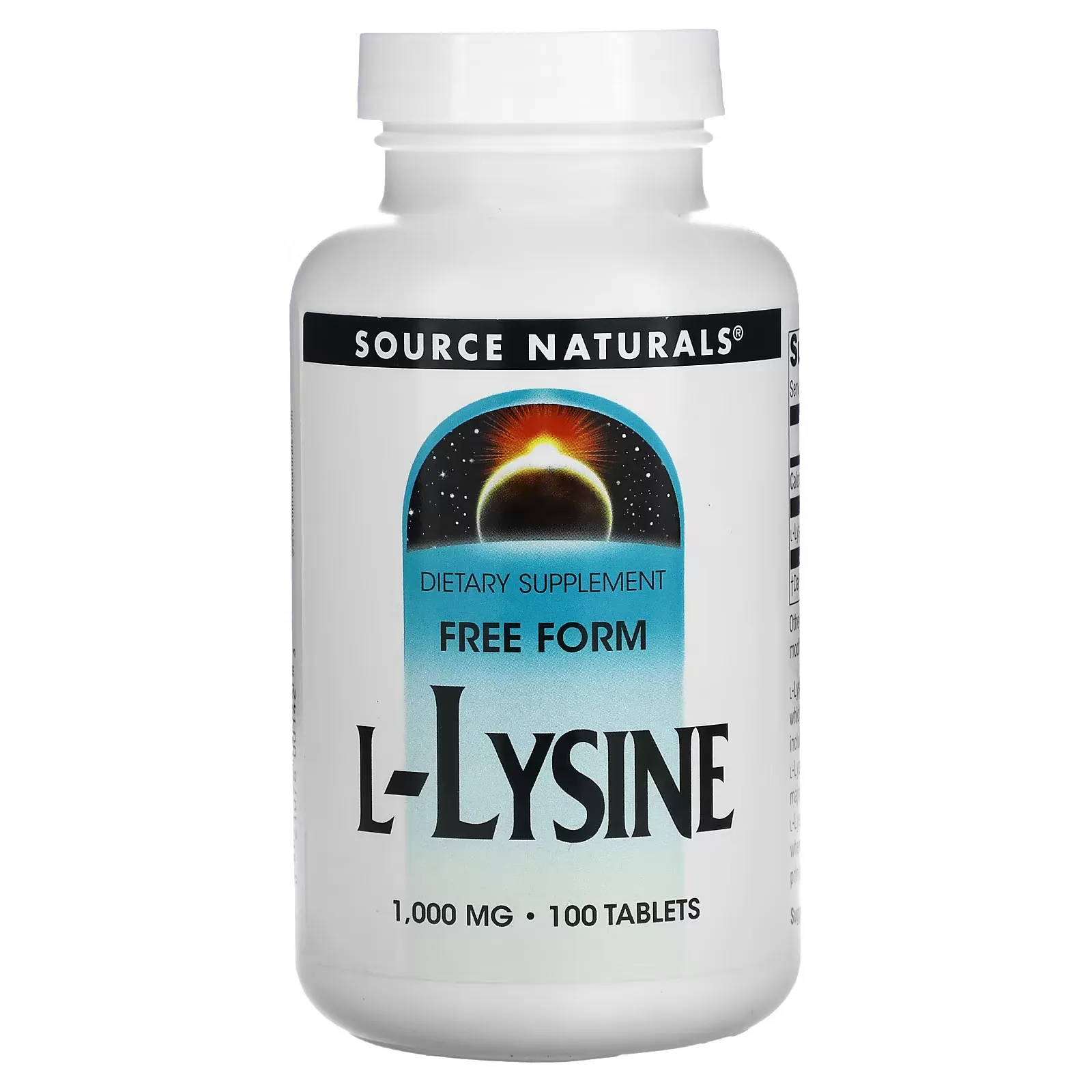 L-Lysine, 1,000 mg, 100 Tablets